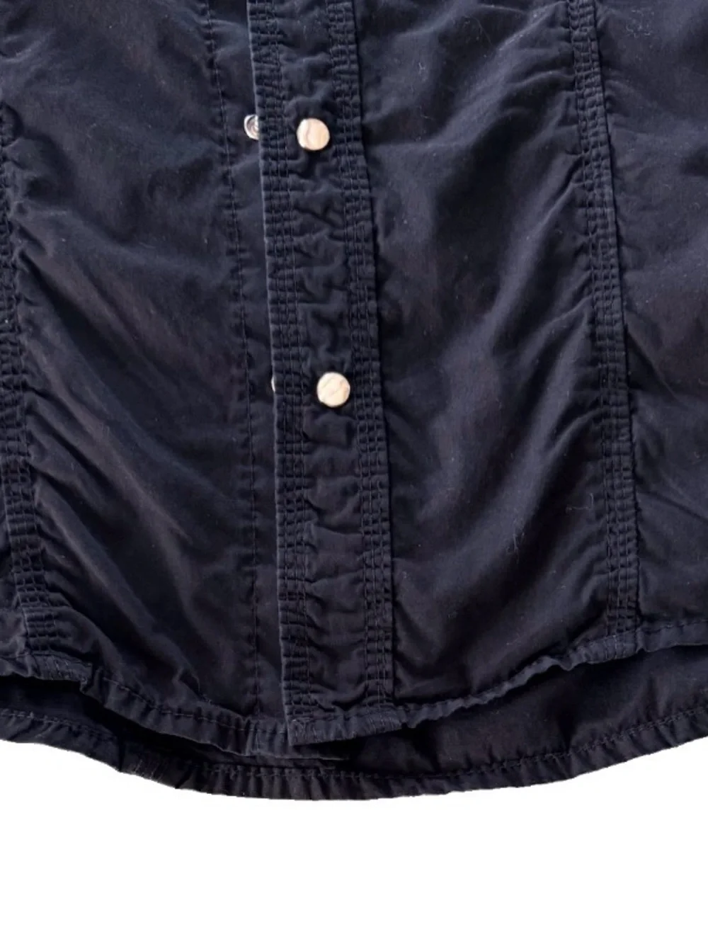 True Religion Men’s Black Western Pearl Snap Button-Up Shirt Size Small.